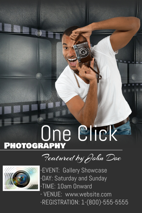 Click Poster template
