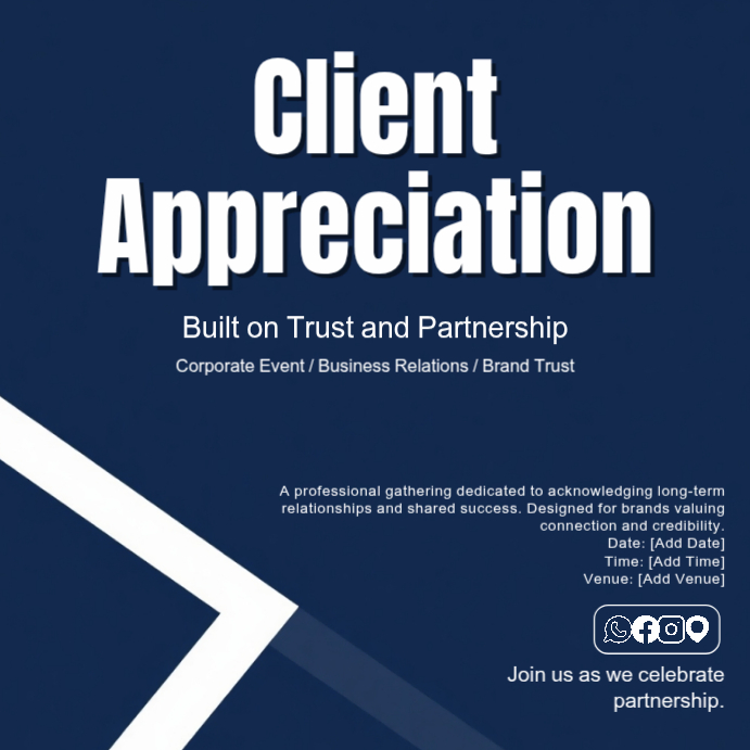Client Appreciation Event Template | PosterMyWall