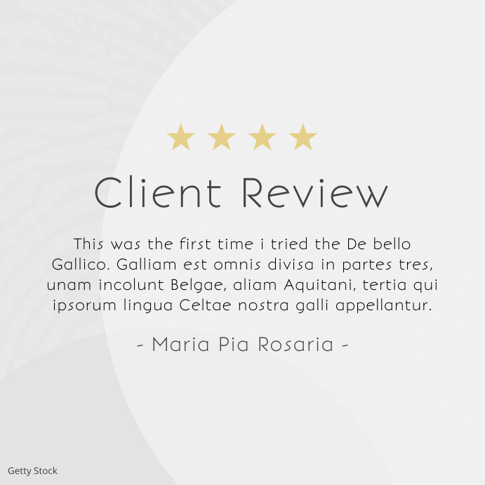 client customer review client testimonial Template | PosterMyWall