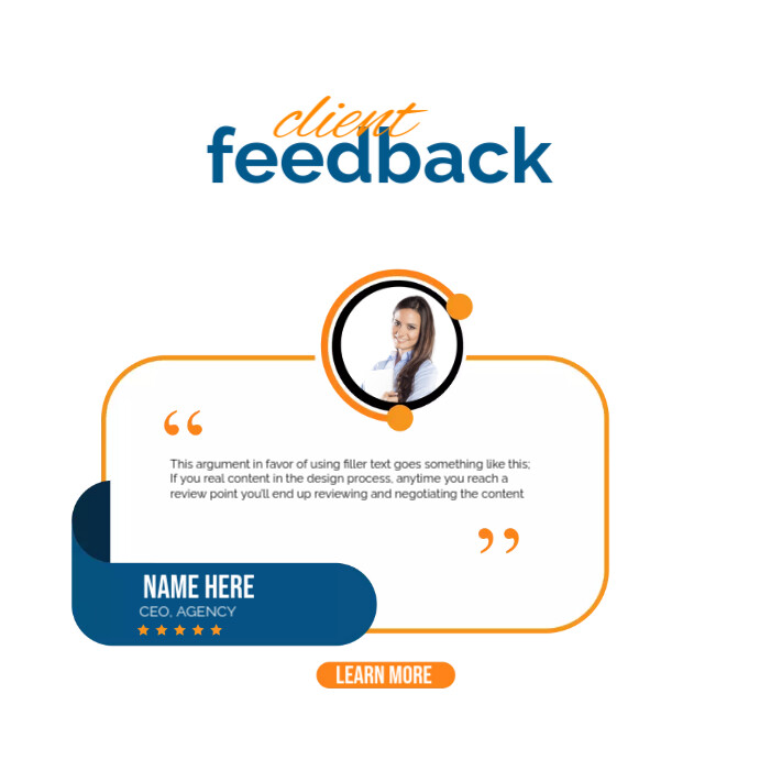 Client Feedback Template PosterMyWall Client Feedback Template PosterMyWall