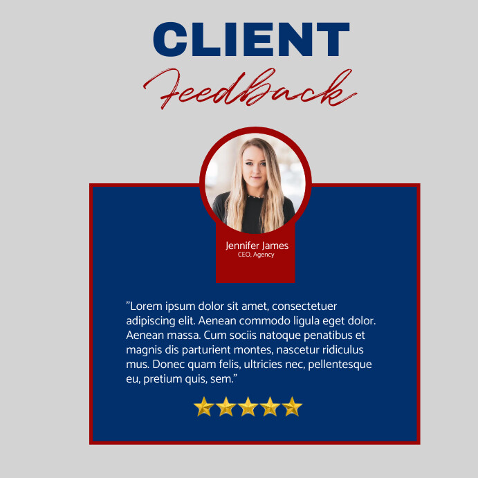 client feedback Template | PosterMyWall