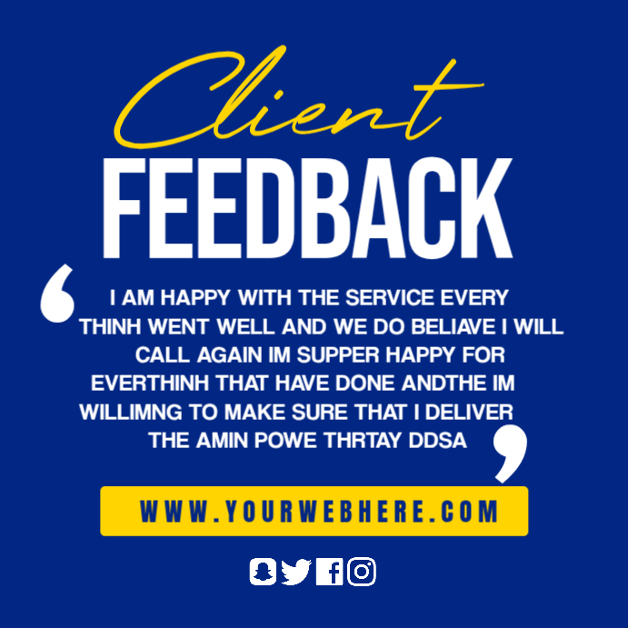 Copy of Client Feedback | PosterMyWall