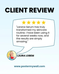 Client Review, Customer Feedback Instagram Portrait template
