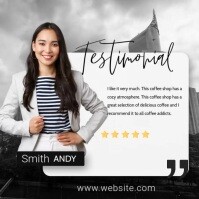 Client Review Message Instagram template