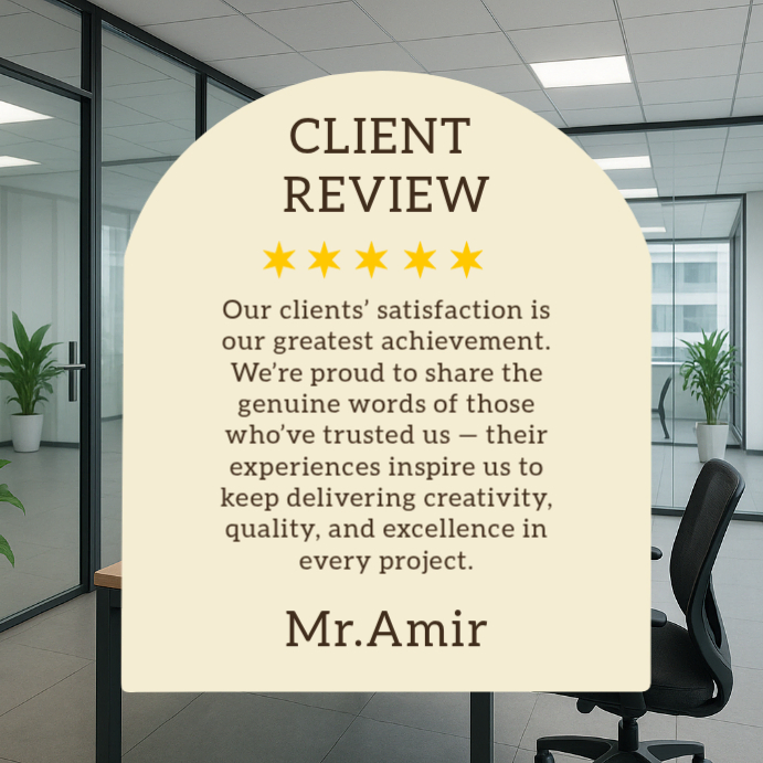 Yellow Client Review Square Template | PosterMyWall