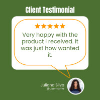 Client Testimonial, Client Review, Google Review Instagram Post template