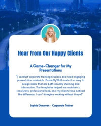 Client Testimonial Instagram Portrait template