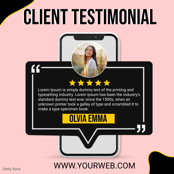 Client Testimonial Instagram Post Template | PosterMyWall