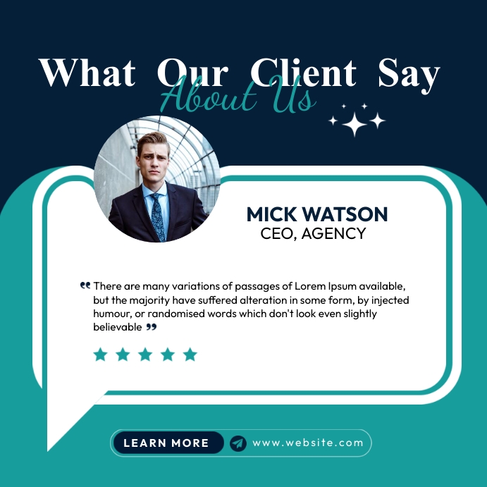 Copy of Client Testimonials Ads | PosterMyWall