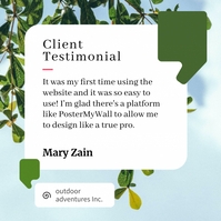 client testimonials Template | PosterMyWall