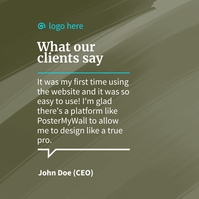 client testimonials Template | PosterMyWall