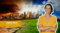 Climate change youtube channel YouTube-Miniaturansicht template