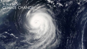 Climate change zoom background Præsentation (16:9) template