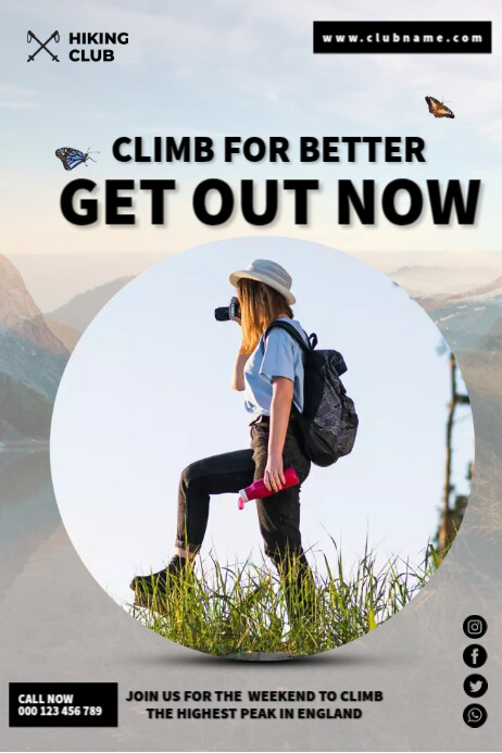 Climb For Better Template PosterMyWall Climb For Better Template PosterMyWall