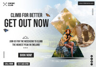 climbing/hiking/adventure/travel flyer A4 template