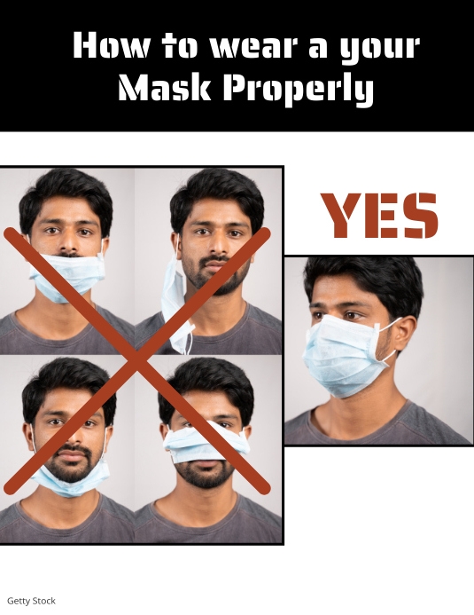 Mask Wearing Example Wear A Mask In Doctor Office Sign