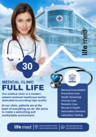 Clinic flyer A5 template