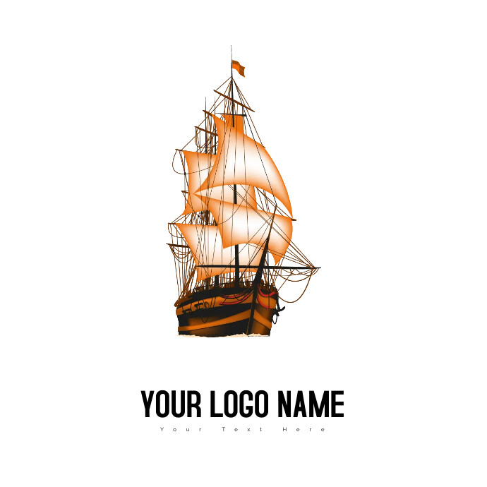 Clipper ship Logo template