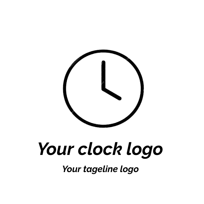 Clock logo Template | PosterMyWall