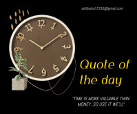 Clock template Mellemstort rektangel