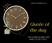 Clock template Medium Rectangle