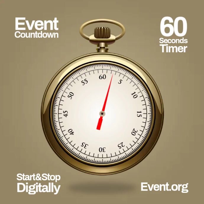 Clock Timer Post Template | PosterMyWall