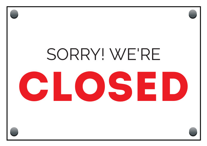 Copy of close signage template | PosterMyWall