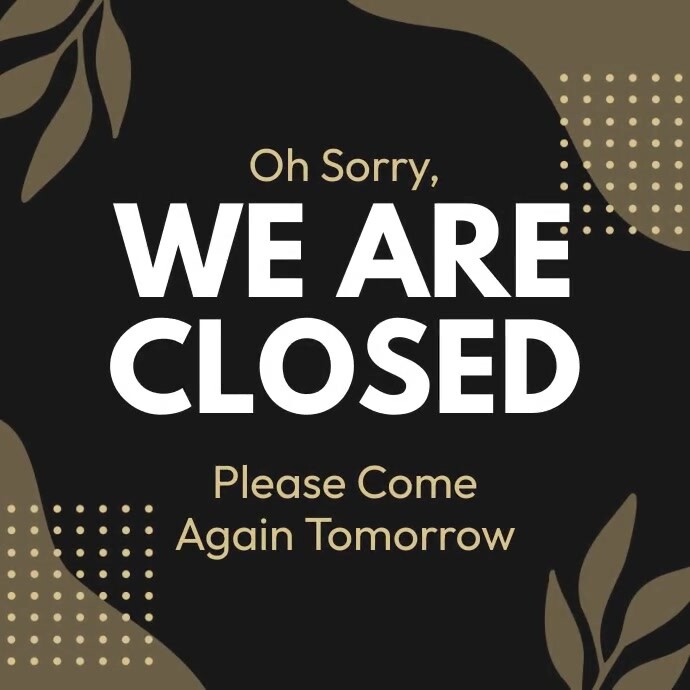 Close Store Message Instagram template