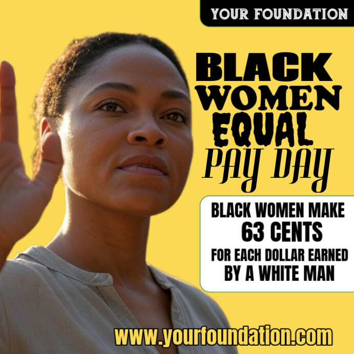 Close the Wage Gap Women Deserve Fair Pay Template PosterMyWall