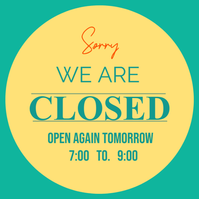 Closed and open Template | PosterMyWall