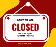 Closed banner Template | PosterMyWall