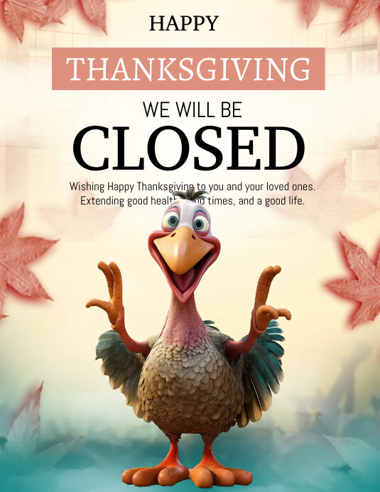 closed captions Flyer (US Letter) template