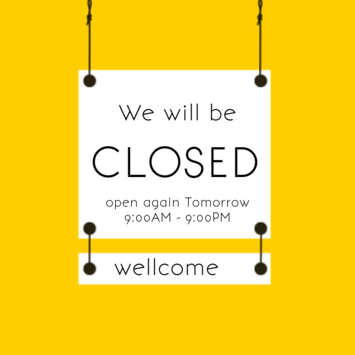 Store Closure Announcement Template | PosterMyWall