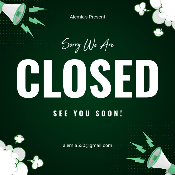 closed Template | PosterMyWall