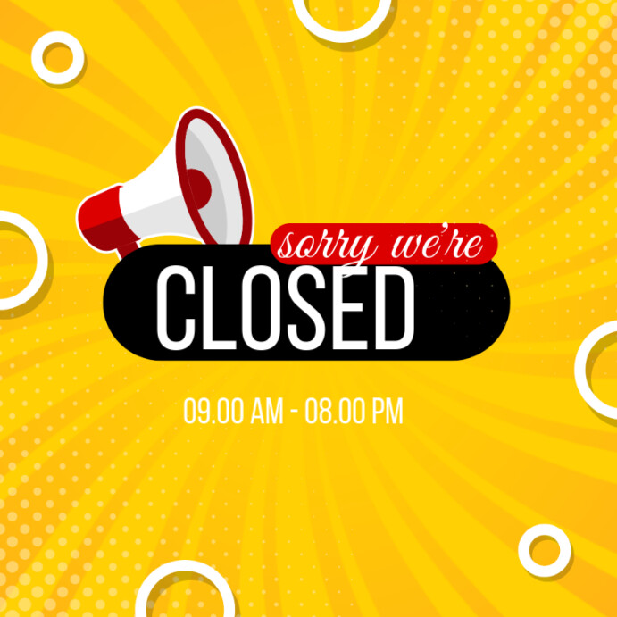 closed Instagram Plasing template