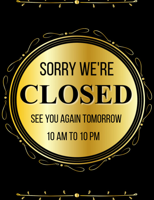 Closed Flyer (US Letter) template
