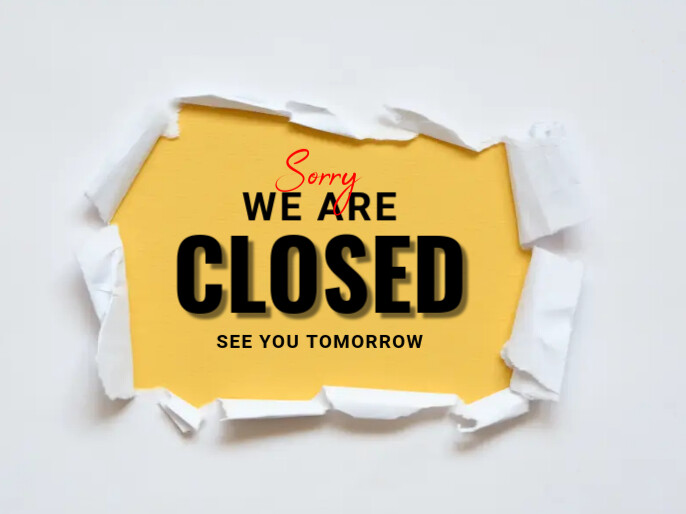 Closed Presentation template