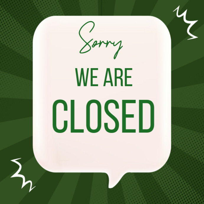 Closed Instagram Post template