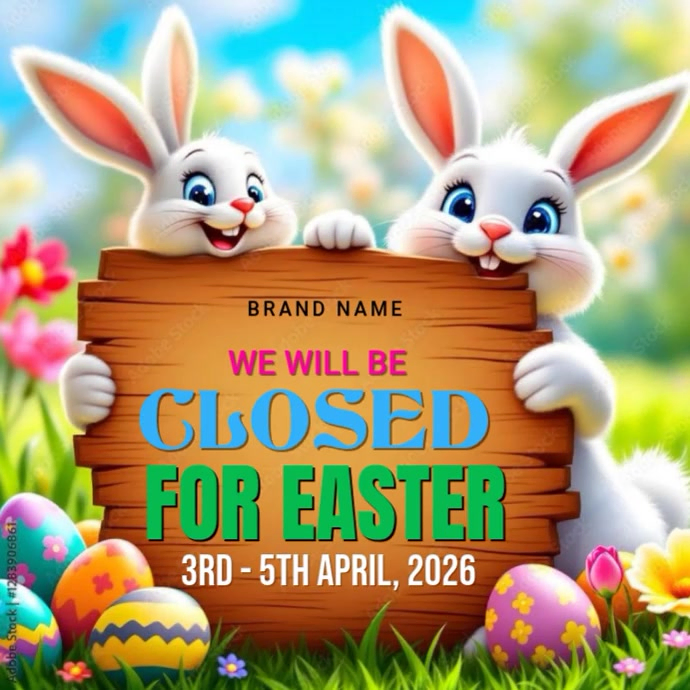 Easter Closure Announcement Template | PosterMyWall