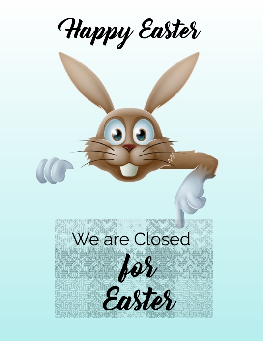 Closed For Easter Template PosterMyWall