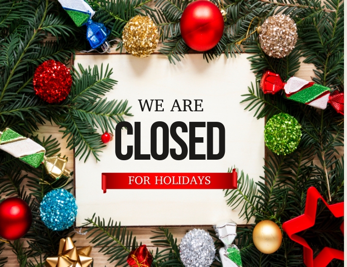 Holiday Closure Fall closed for holidays Template | PosterMyWall