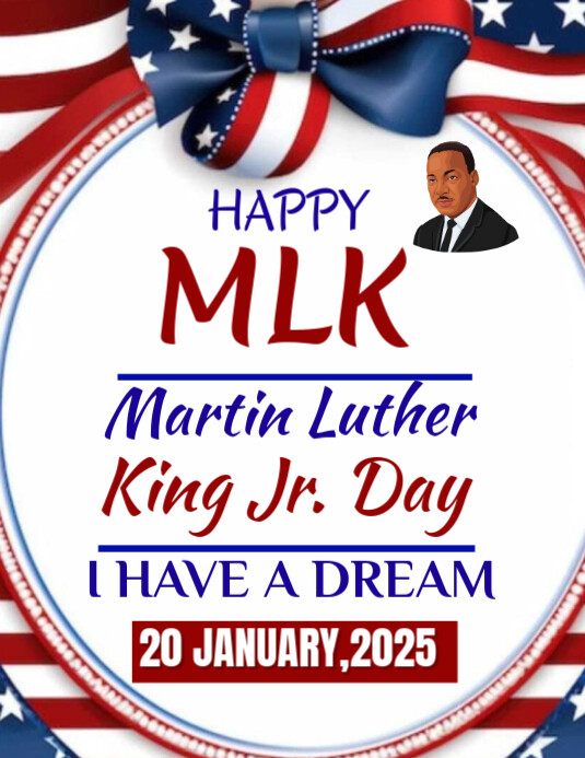 Copy of Happy MLK Martin Luther king Jr Day | PosterMyWall