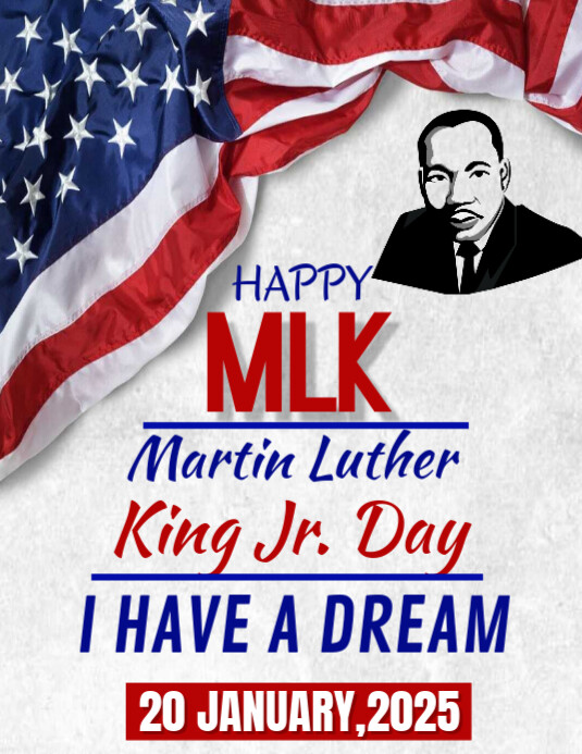 Copy of Happy MLK Martin Luther king Jr Day | PosterMyWall