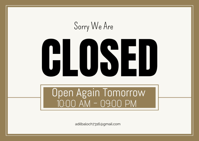 Closed posts template | PosterMyWall