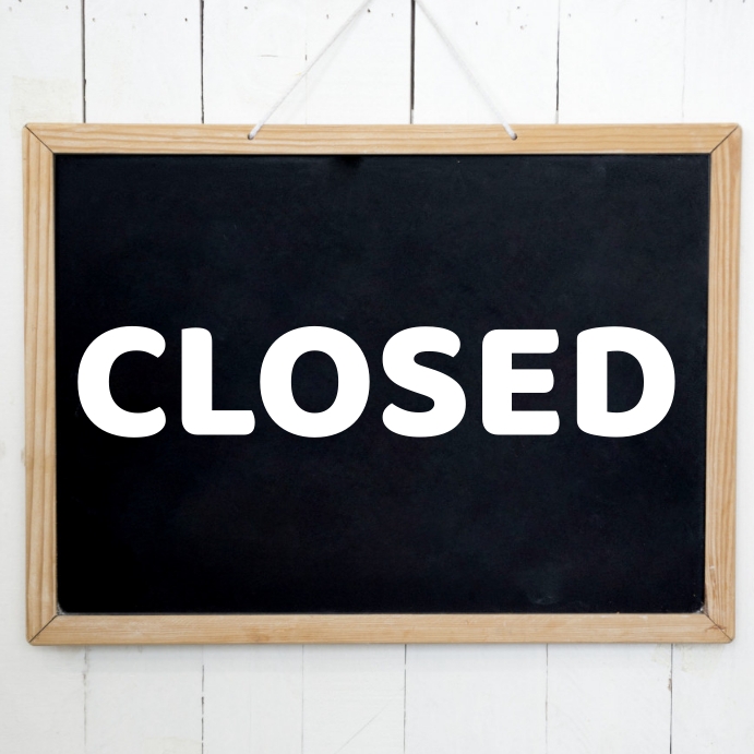 Open Closed Sign Template Gray And White Business Hours Sign Template