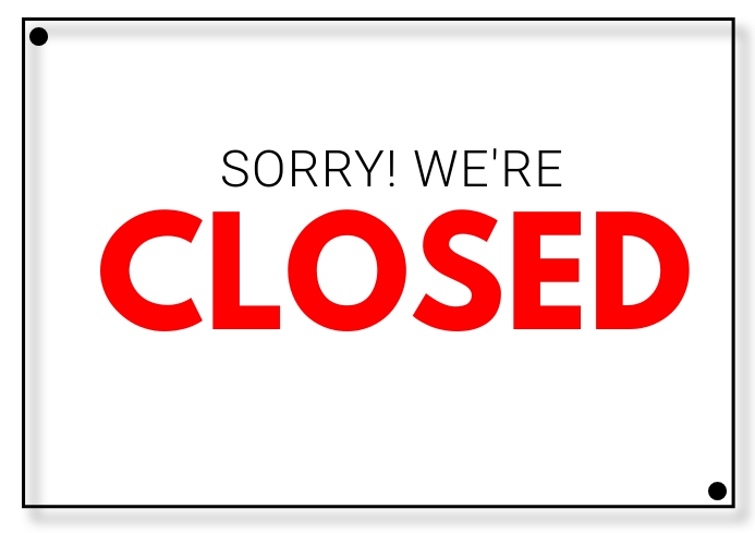 closed signage Template | PosterMyWall