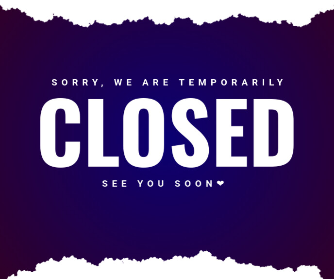 Closed Specification Example Closed Template | PosterMyWall