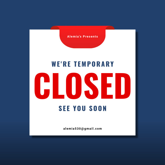 Closure Pronto Plantilla de Closed Template | PosterMyWall