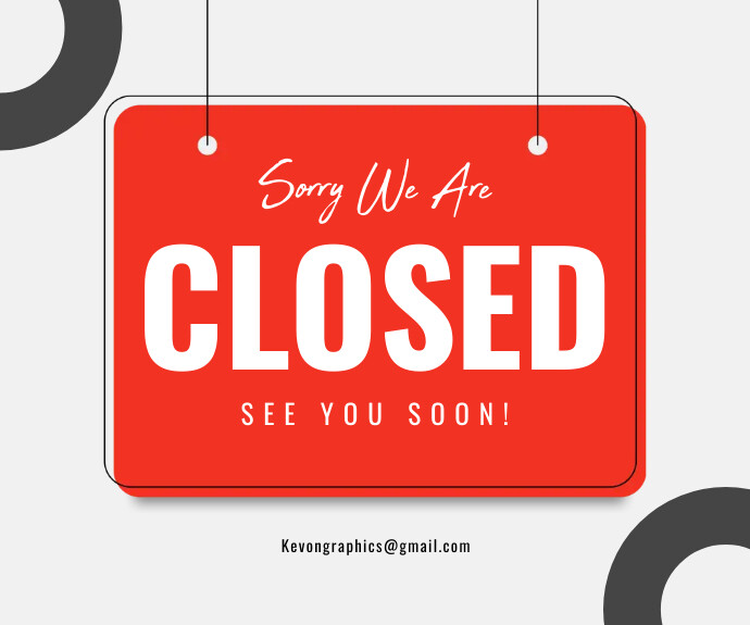 Plantilla de Closed Template | PosterMyWall
