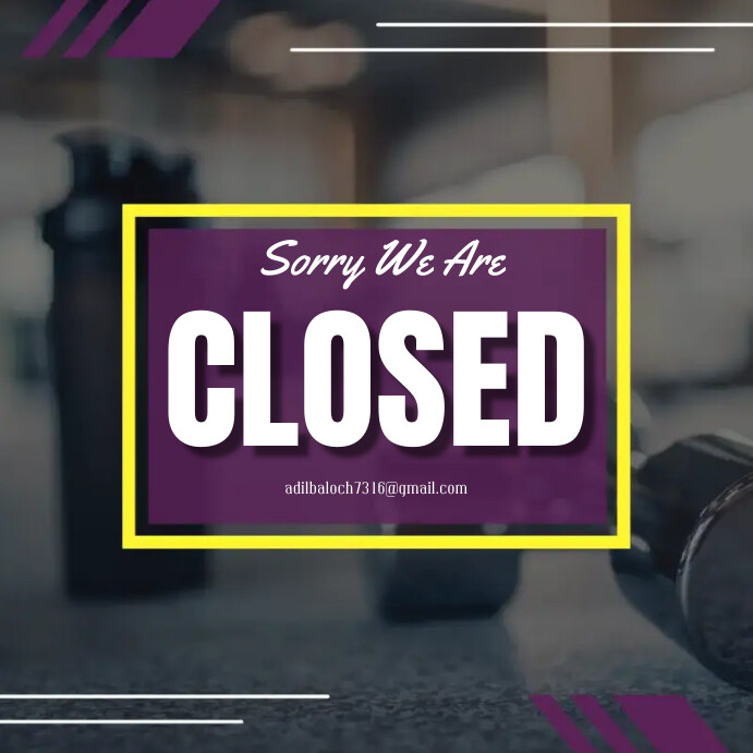 Closed template Instagram Post